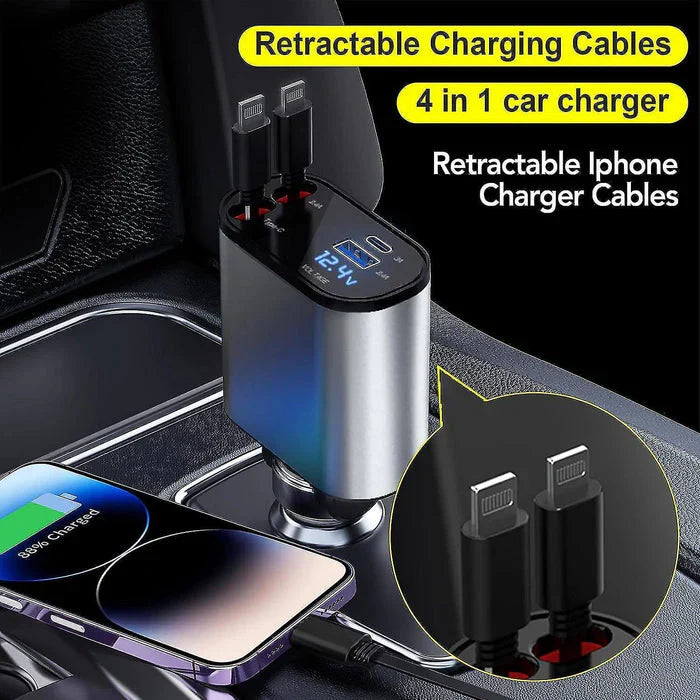 4 in 1 Retractable Charger