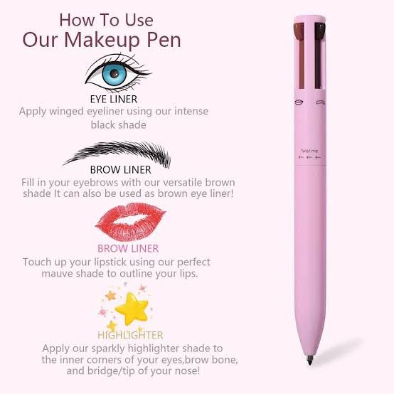 4 In 1 Waterproof Makeup Pen