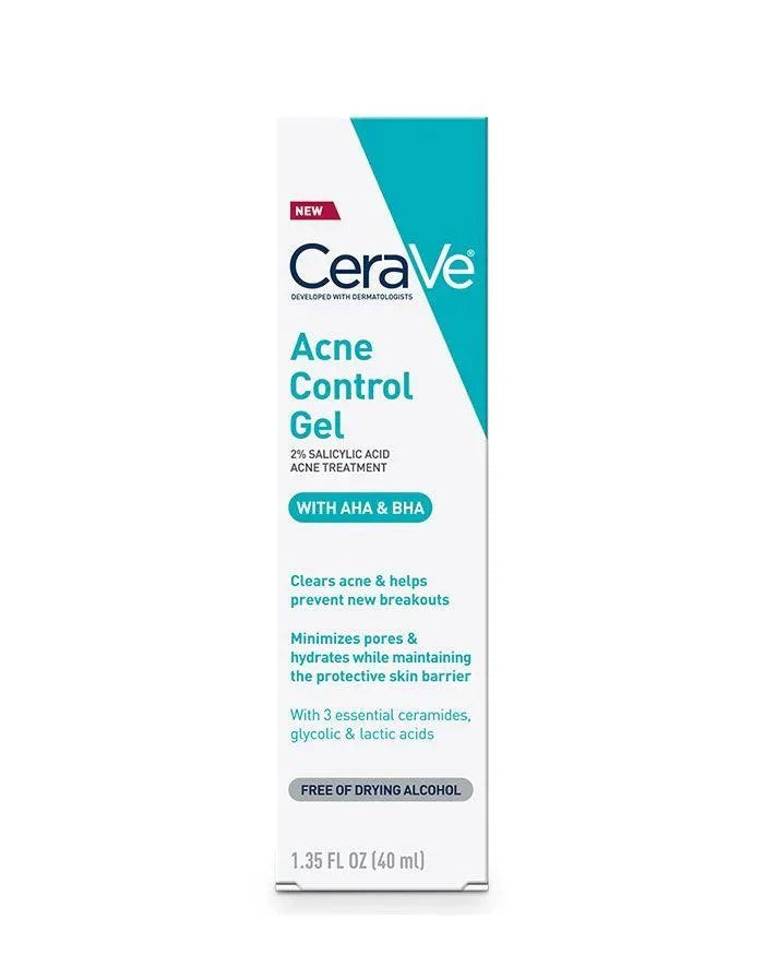 CERAVE AHA BHA ACNE CONTROL GEL - 1.35FL OZ