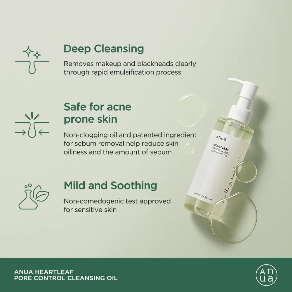 Anua Heartleaf Pore Control Cleansing Oil | 200ml