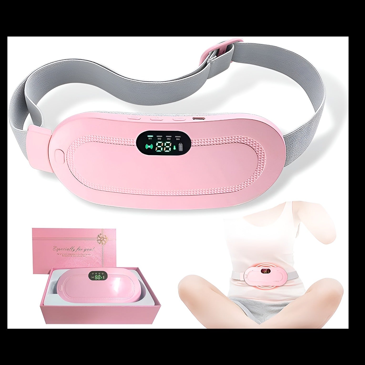 Rechargeable Menstrual Period Cramp Relief Belt