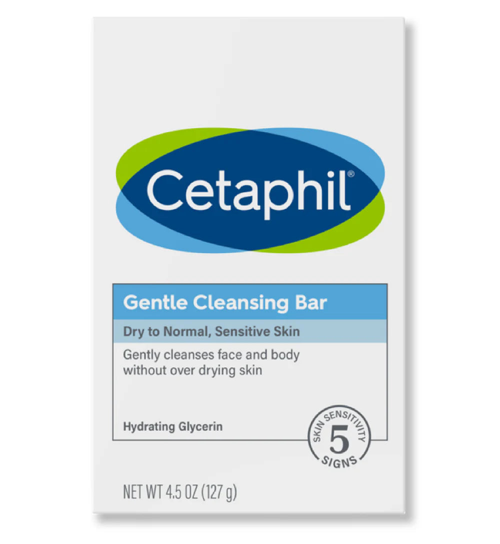 Cetaphil Gentle Cleansing Bar | Dermatologist-Approved (Pack of 3)